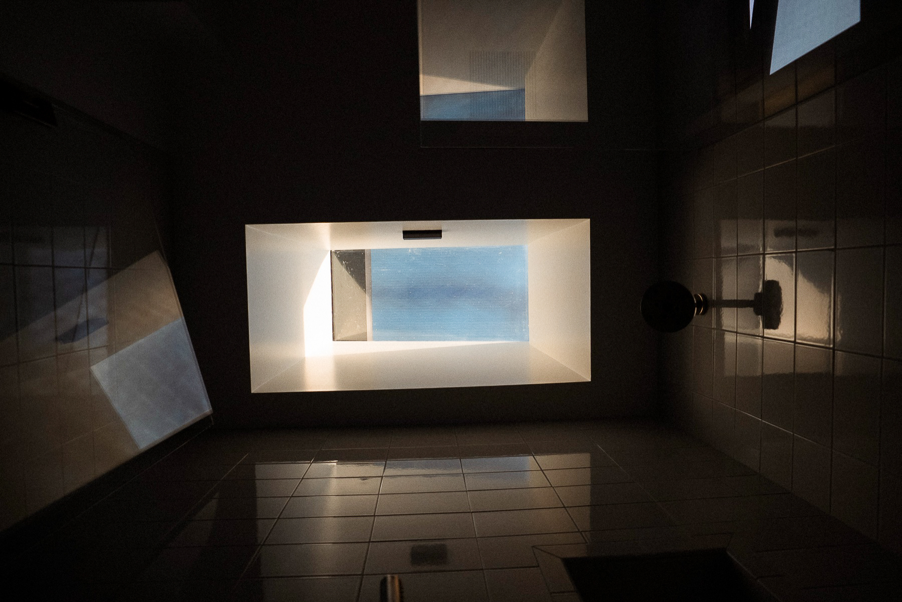 Interior at dusk