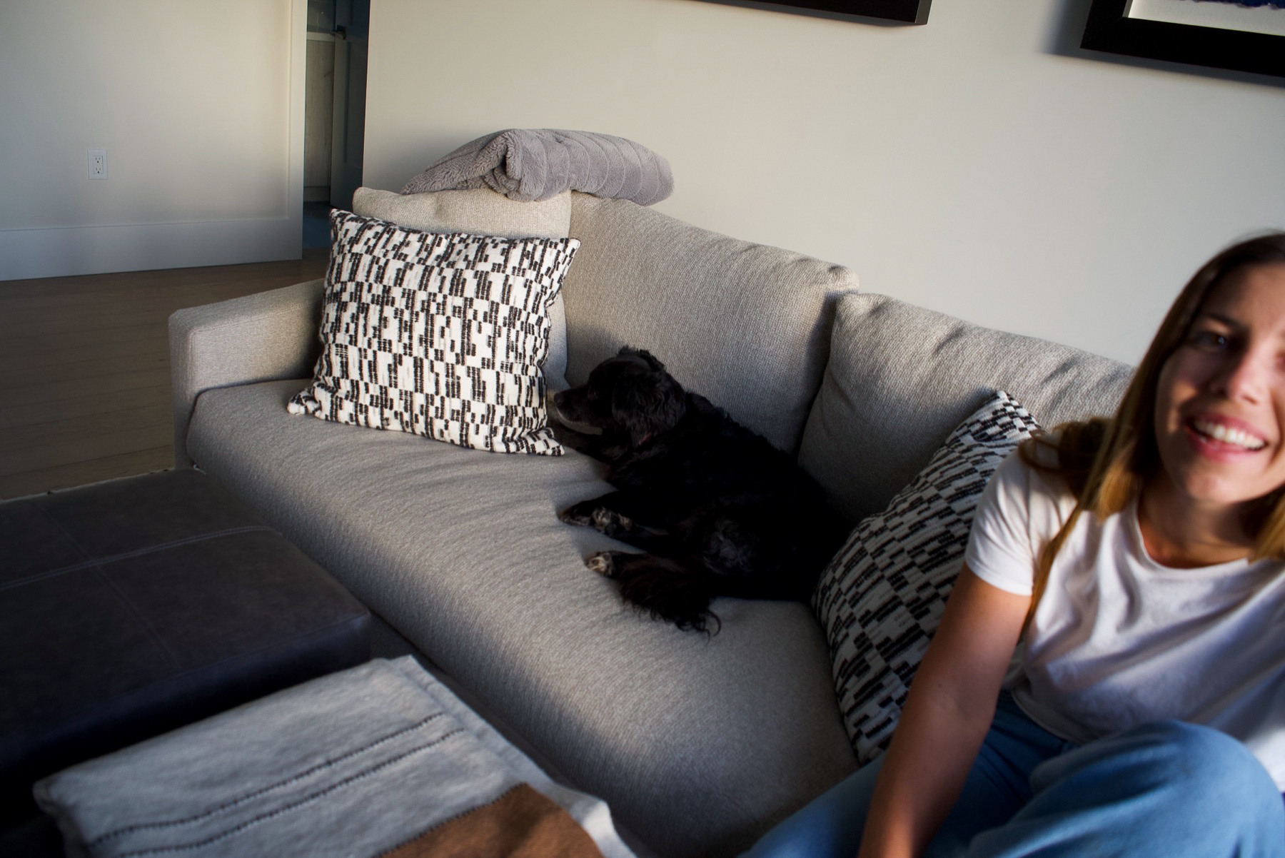 Afternoon on the couch with the dog